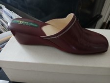 Mules femme cuir bordeaux - fabriqué en Italie - Taille 35