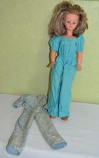 Ancienne Poupée Mannequin Bella 1970 Vêtements Yeux Dormant Vintage