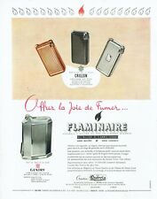  Publicité Advertising 0222 a 1950   briquet table salon Flaminaire Quercia Gent