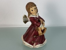 Figurine Goebel 41 058 ange avec cheval à bascule 21,5 cm. - Excellent état