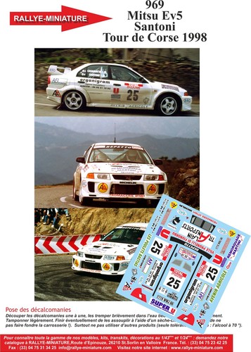 Decals ref 0969 - 1/43,