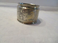 rond de serviette en argent massif orfévre .....sieur gravé MP     21 gr