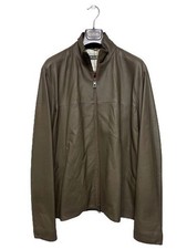 Loro Piana Veste en cuir kaki