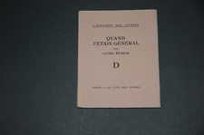 Bibliophilie L. Dubech Quand