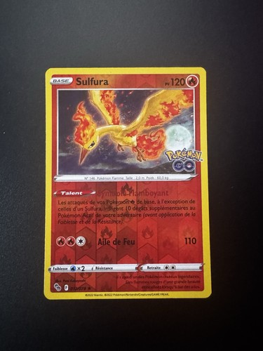 Carte pokémon sulfura 78 - carte,