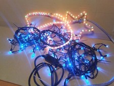 Décoration Noël : Lot Guirlande Stalactite Cordons Rideau - Raccordable