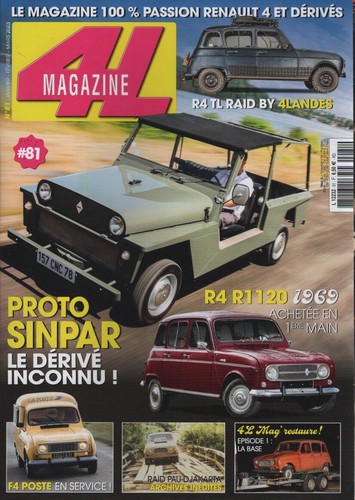 Magazine renault 4 - 4l, 4x4