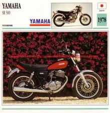 YAMAHA SR 500 SR500 500SR 1978 : Fiche Moto #000062