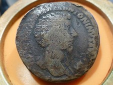 MONNAIE ROMAINE ANTIQUE - SESTERCE D' ANTONIN - A REPERTORIER ! 25,60gr !