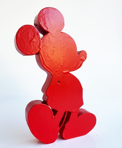 Sculpture mickey mouse red - mouse,