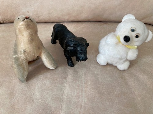Vintage 3tlg déco animal set - vintage,