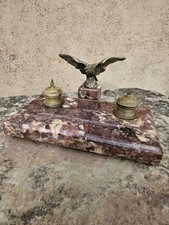 Ancien Encrier Aigle Bronze Napoléon III