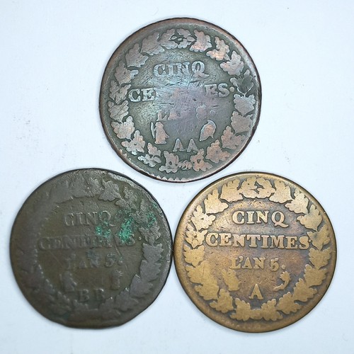 Lot pièces centimes - lot, 3
