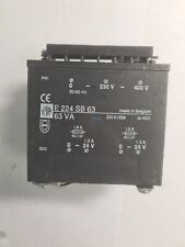 Transformateur de sécurité monophasé 63VA 230V 400V 50/60Hz.. EREA E 224 SB 63