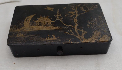 Boite coffret papier mâché - boite,
