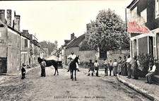 89 CPA ANIMEE 1929  LEUGNY ROUTE OUANNE