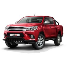 Pare-Buffle Avant Pour Toyota Hilux 2015-2017 Noir en Acier Inoxy