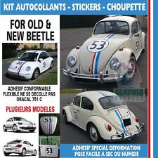 CHOUPETTE 53 - STICKER AUTOCOLLANT VW - NEW BEETLE -  KIT HERBIE COCCINELLE