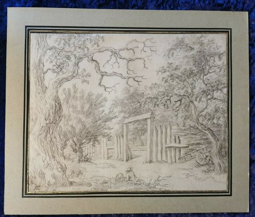 Dessin ancien xviiième 18ème - dessin,