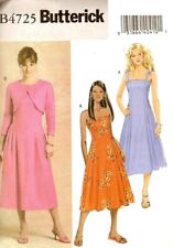 🧵👗✂4725 PATRON BUTTERICK 3 CREATIONS ROBE BUSTIER ET BOLERO  34 AU 48