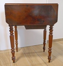 Table de chevet pliante avec 3 tiroirs ancienne