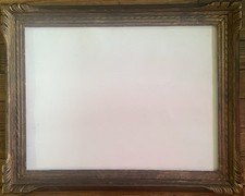 Cadre ancien en bois art nouveau Format standard 12 P feuillure 61 cm x 46 cm