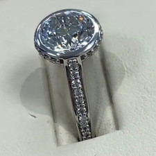 2.65CTW Coupe Ronde Moissanite