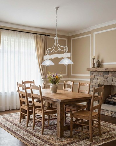 Pendule lustre shabby - pendule,