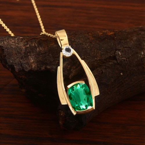 Pendentif émeraude - pendentif,