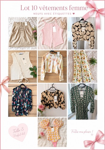 Lot pièces vêtements - 10,