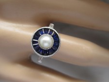 Beau Perl Et Synthétique Bleu