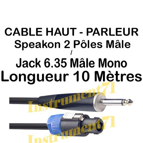 Câble haut parleur speakon - câble,