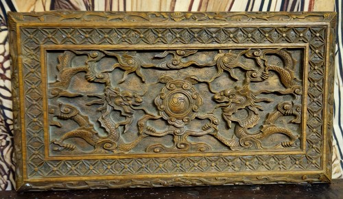 Panneau sculpté ancien - , en