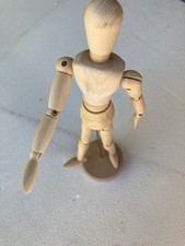 ANCIEN MANNEQUIN EN BOIS ARTICULÉ HAUTEUR 22 Centimètres