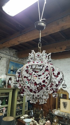 Lustre pampilles rouges et - a,