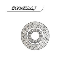 DISQUE DE FREIN AVANT NG 1022
