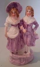 Sujet en biscuit couple romantique début XXème