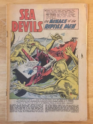 Sea devils comics - dc,