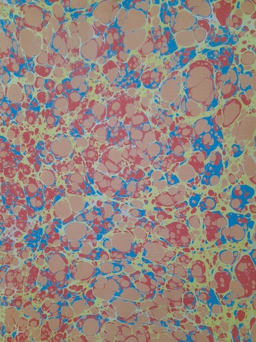 Papier marbré cuve de - à,