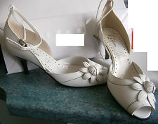 sandales blanches hauts talons