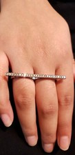 Bague Deux Doigts En Diamant
