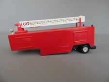 C280 Kit Plastique Transformé Remorque Echelle Pompiers 2 Essieux Rouge 1:50