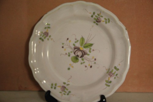 Assiette bordeaux la - ,