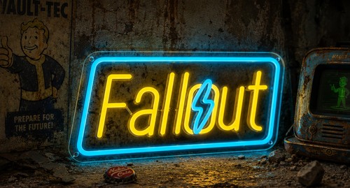 Fallout enseigne led - fallout,