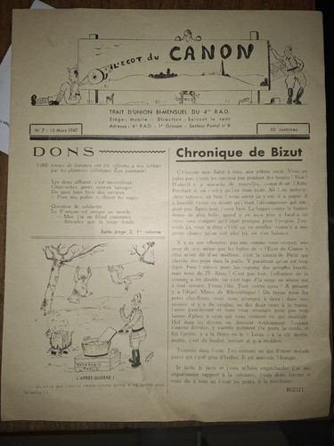 Rare journal tranchee - journal,