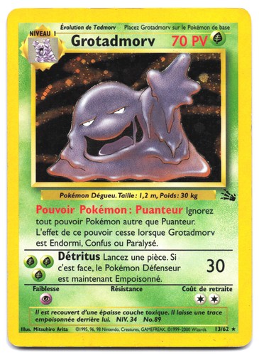 Carte pokémon grotadmorv - carte,