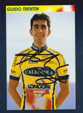 CYCLISME carte cycliste GUIDO TRENTIN équipe VINI CALDIROLA Longoni Signée