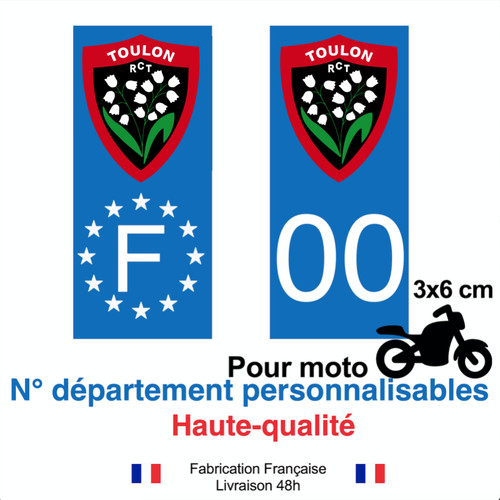 Stickers autocollant plaque