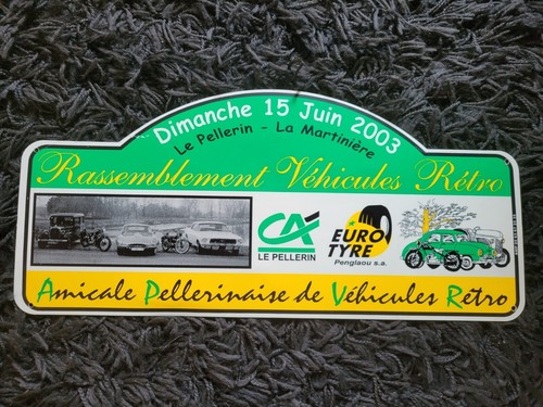 Plaque rallye plastique - de,