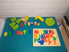 1802243 Jouet Fisher price vintage little people lot pour play family school